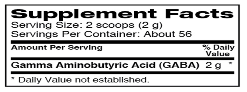 Ingredients-de-dymatize-gaba
