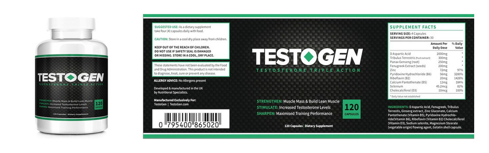TestoGen, le moyen sûr pour booster votre taux de testostérone